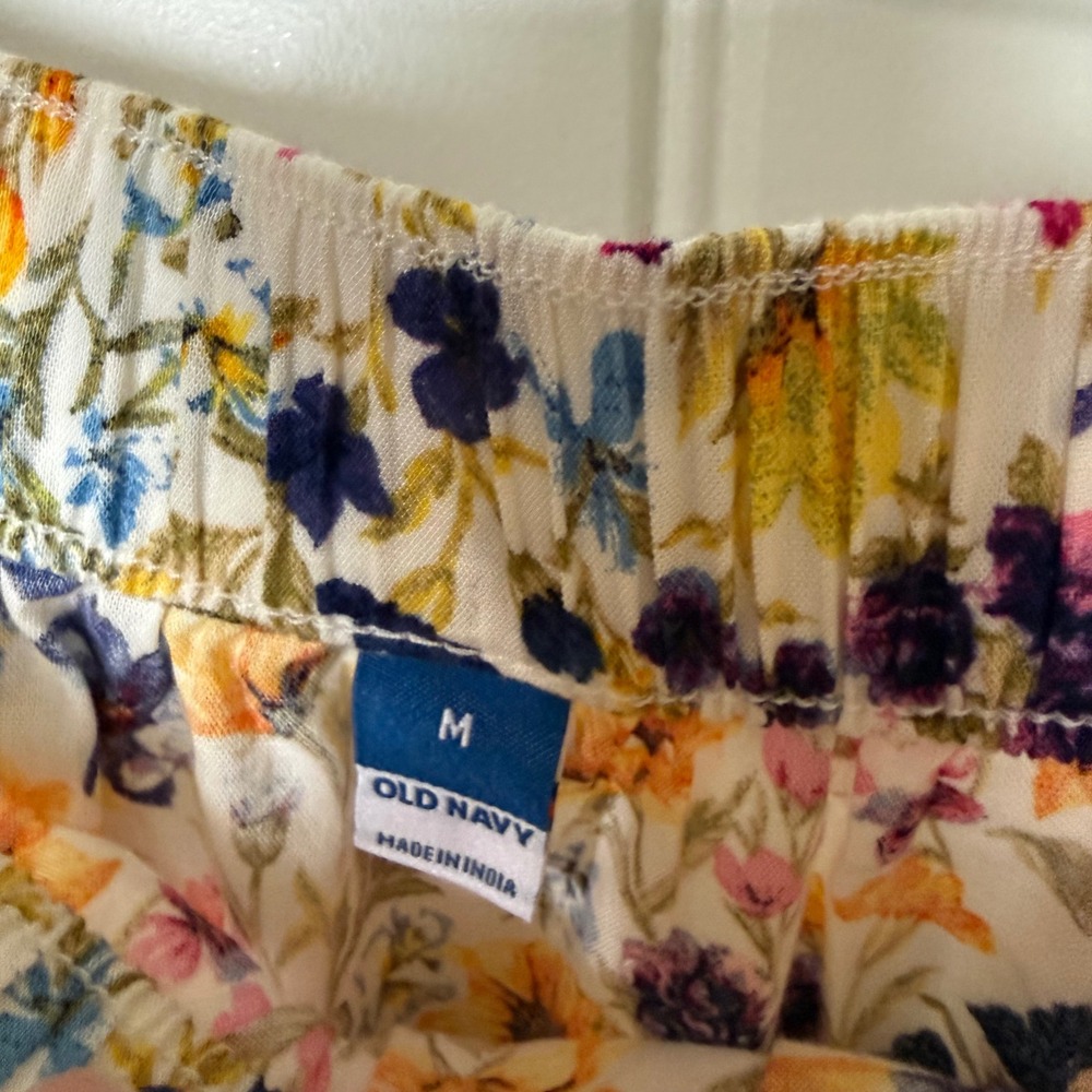 Old Navy Floral Tiered Maxi Skirt Womens Medium Multicolor NWT Boho Cottagecore - Picture 3 of 8
